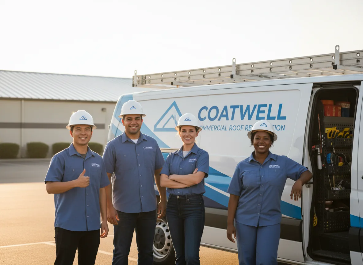 Commercial roof coating company in Conrath, WI